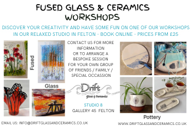 Drift glass & ceramics workshops